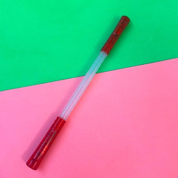 SpinPenz - Red Translucent Spinning Pen, Fidget Toy, LED, Weighted - Picture 5 of 6